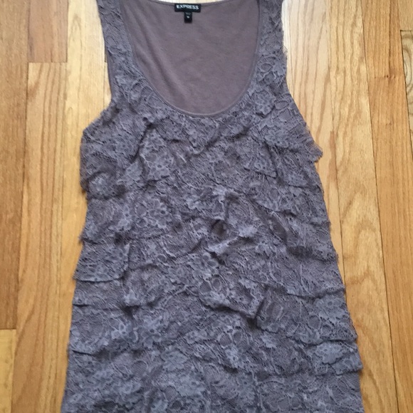Two Express Lace Ruffle Tanks - Picture 6 of 7